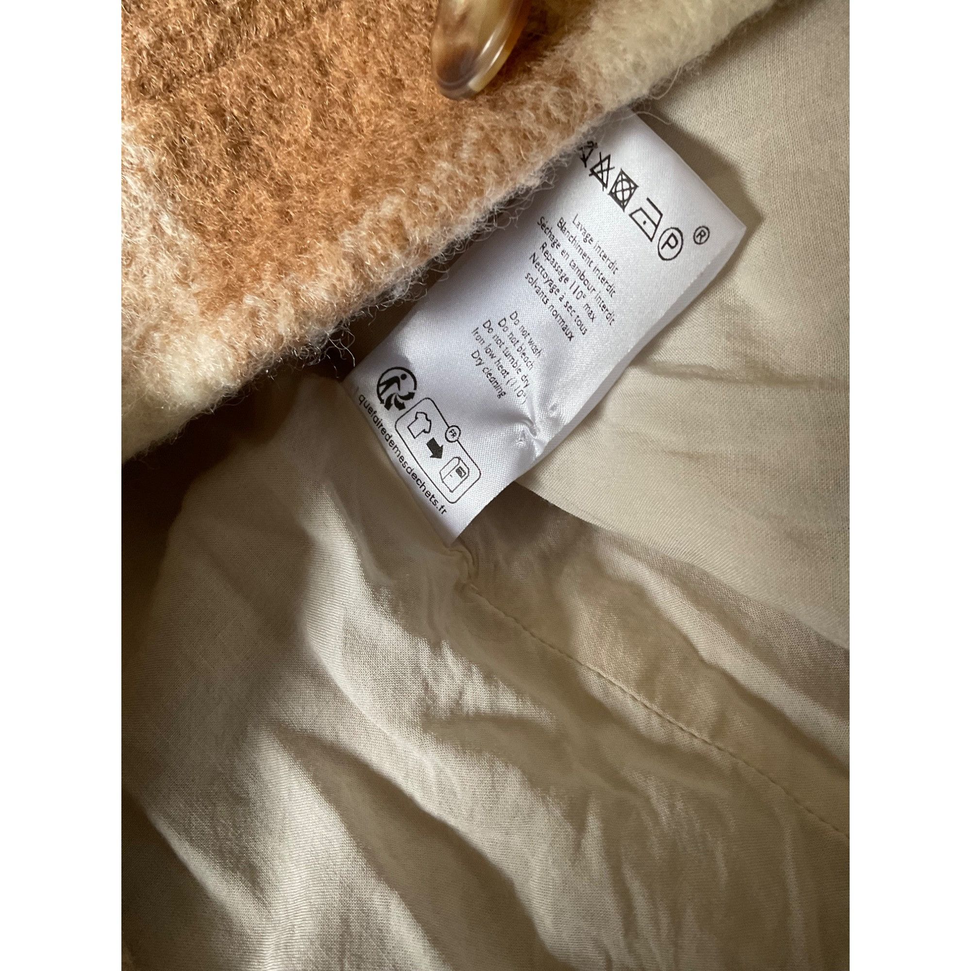 Sezane Sezane Joe coat ecru beige plaid check SZ44 US BEIGE WHITE 1 Size XL / US 12-14 / IT 48-50 - 6 Thumbnail