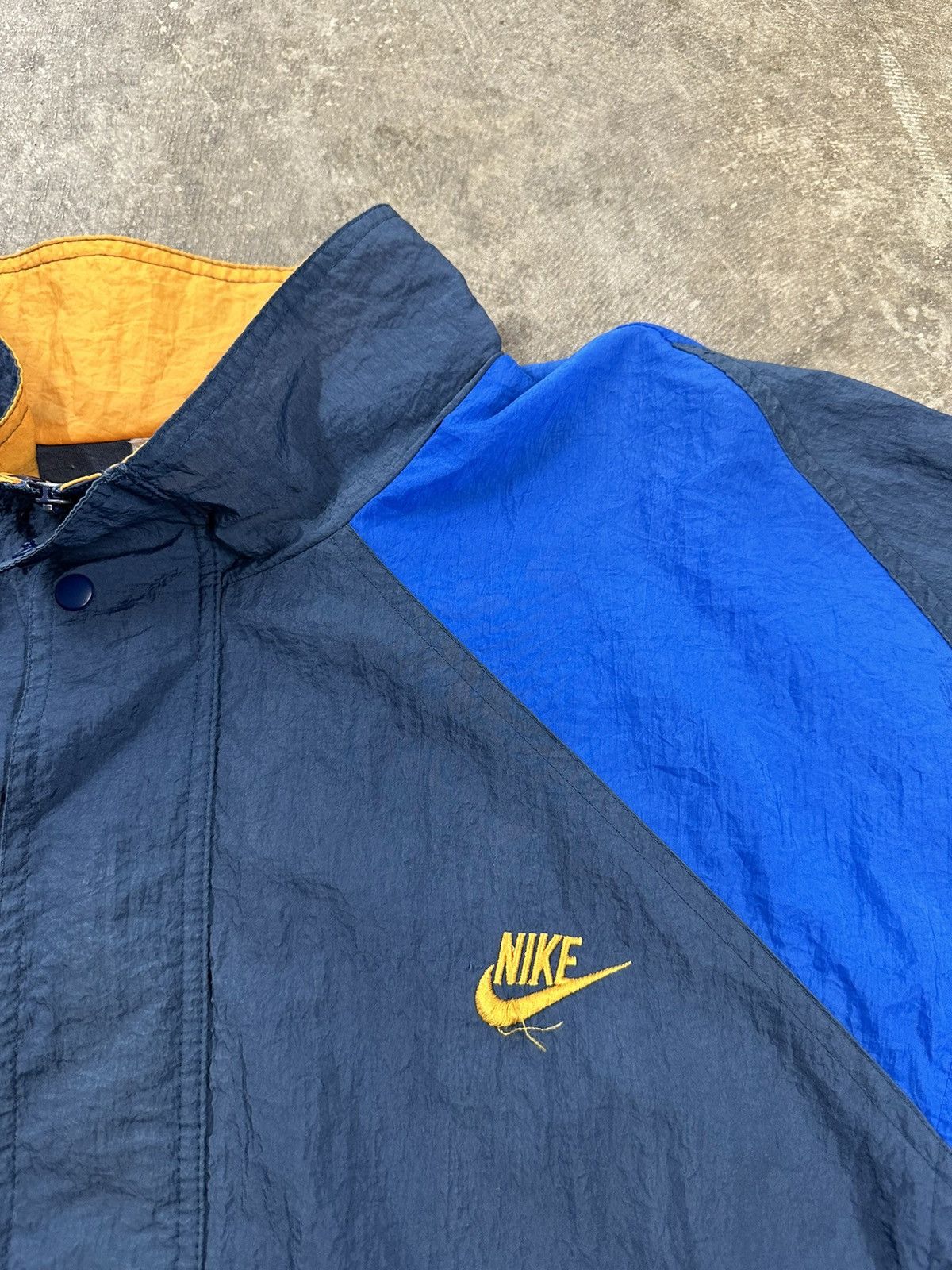 Nike Vintage 80s Nike Colour Block Windbreaker Jacket Size US XL / EU 56 / 4 - 10 Thumbnail