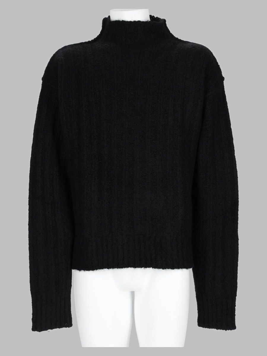 Rick Owens Sweater "Turtle" In Cashmere E Silk - Black, Men's