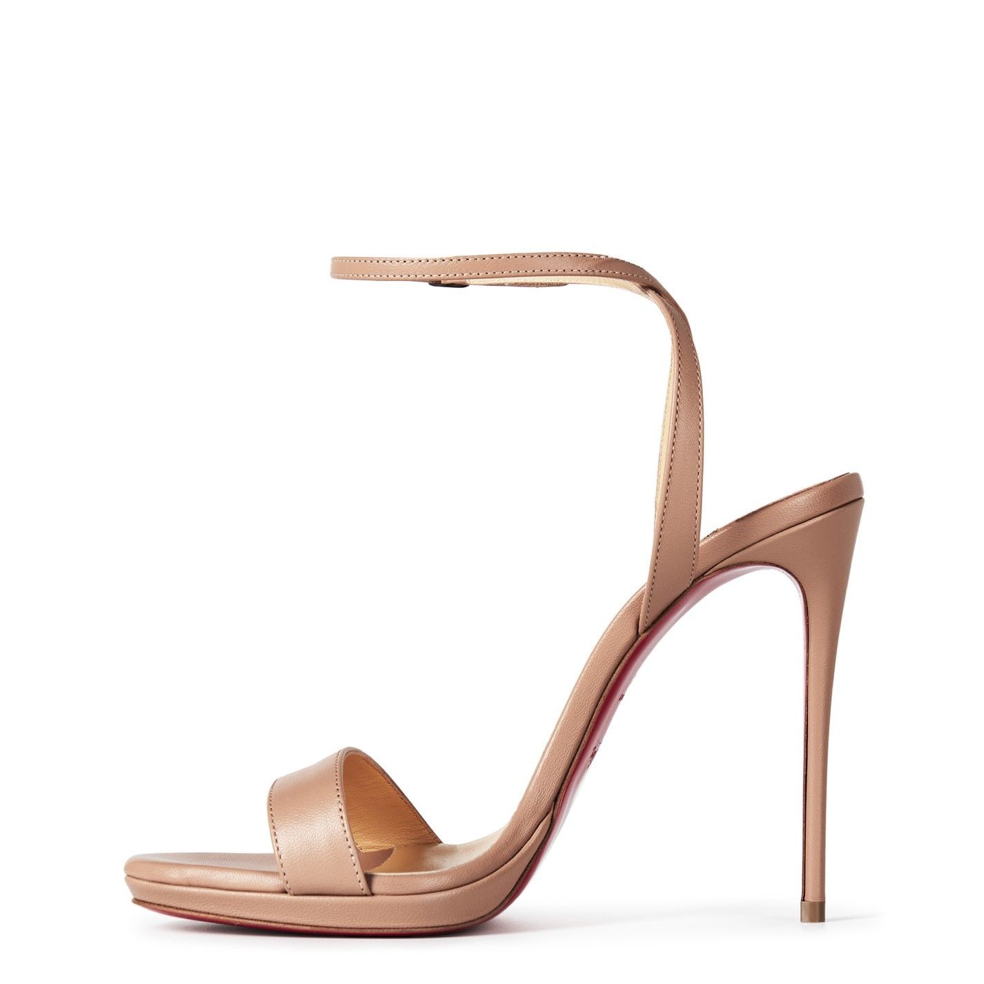 Christian Louboutin Women'S Loubi Queen Leather Sandals, 120mm Size US 9 / IT 39 - 3 Thumbnail