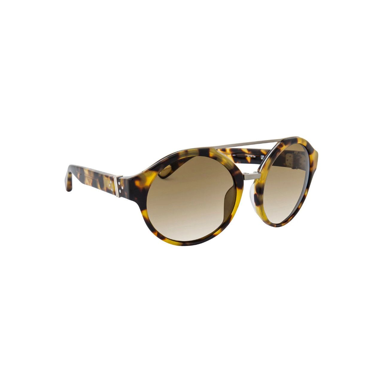 Ann Demeulemeester Ann Demeulemeester Sunglasses Round Tortoise Titanium Size ONE SIZE - 1 Thumbnail
