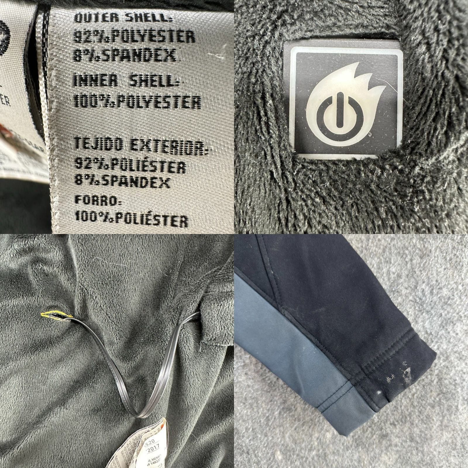 Vintage DEWALT Jacket Women M Black Softshell 3-in-1 Heated Lined Zip Mid-Length Regular Moto Motorcycle Fall Spring Winter Travel Workwear Casual Front Logo Size M / US 6-8 / IT 42-44 - 9 Thumbnail