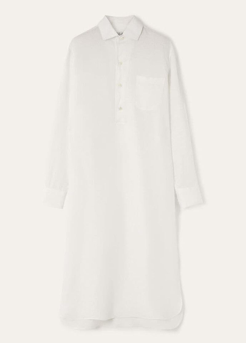 Loro Piana o1srvl11e0526 FAP3840 Lora Dress in White Size XS / US 0-2 / IT 36-38 - 1 Thumbnail