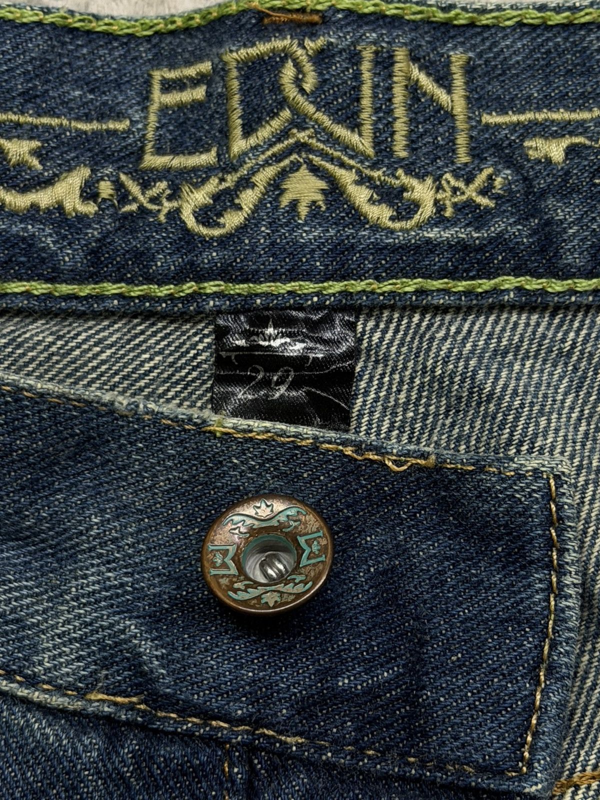 EDUN Vintage Edun Japanese Brand Y2K Distressed Denim Jeans | W30 Size US 30 / EU 46 - 9 Thumbnail
