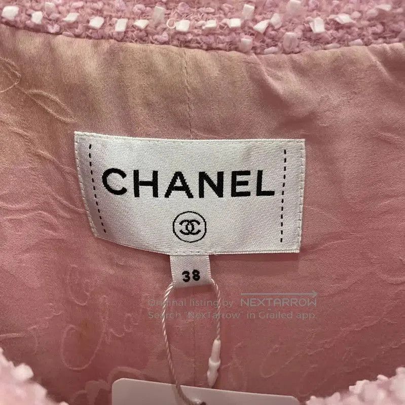 Chanel Chanel Pink Tweed Short Summer Dress . Size S / US 4 / IT 40 - 5 Thumbnail