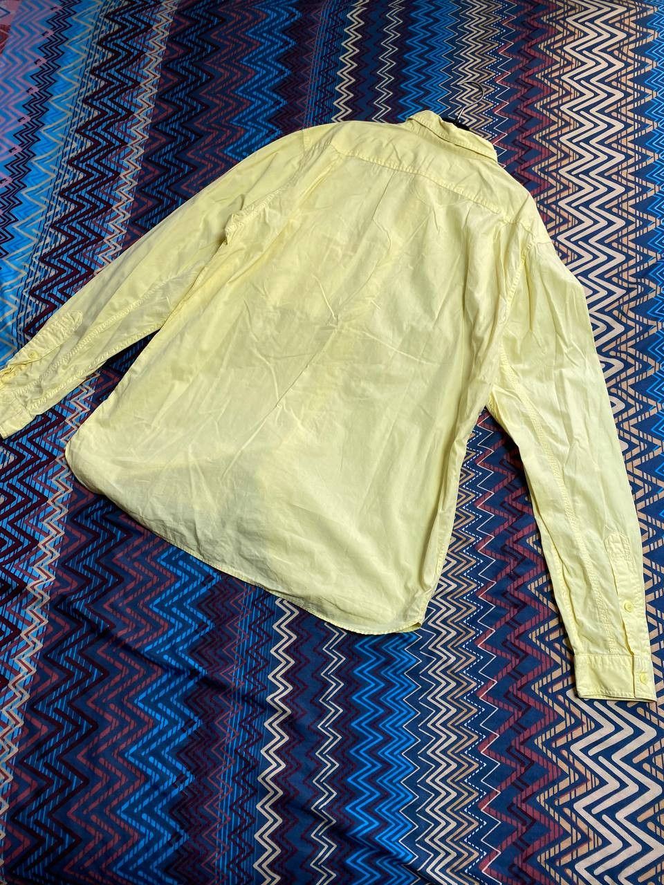 Lacoste Vintage Y2K shirt yellow Lacoste logo streetwear Size US L / EU 52-54 / 3 - 17 Thumbnail