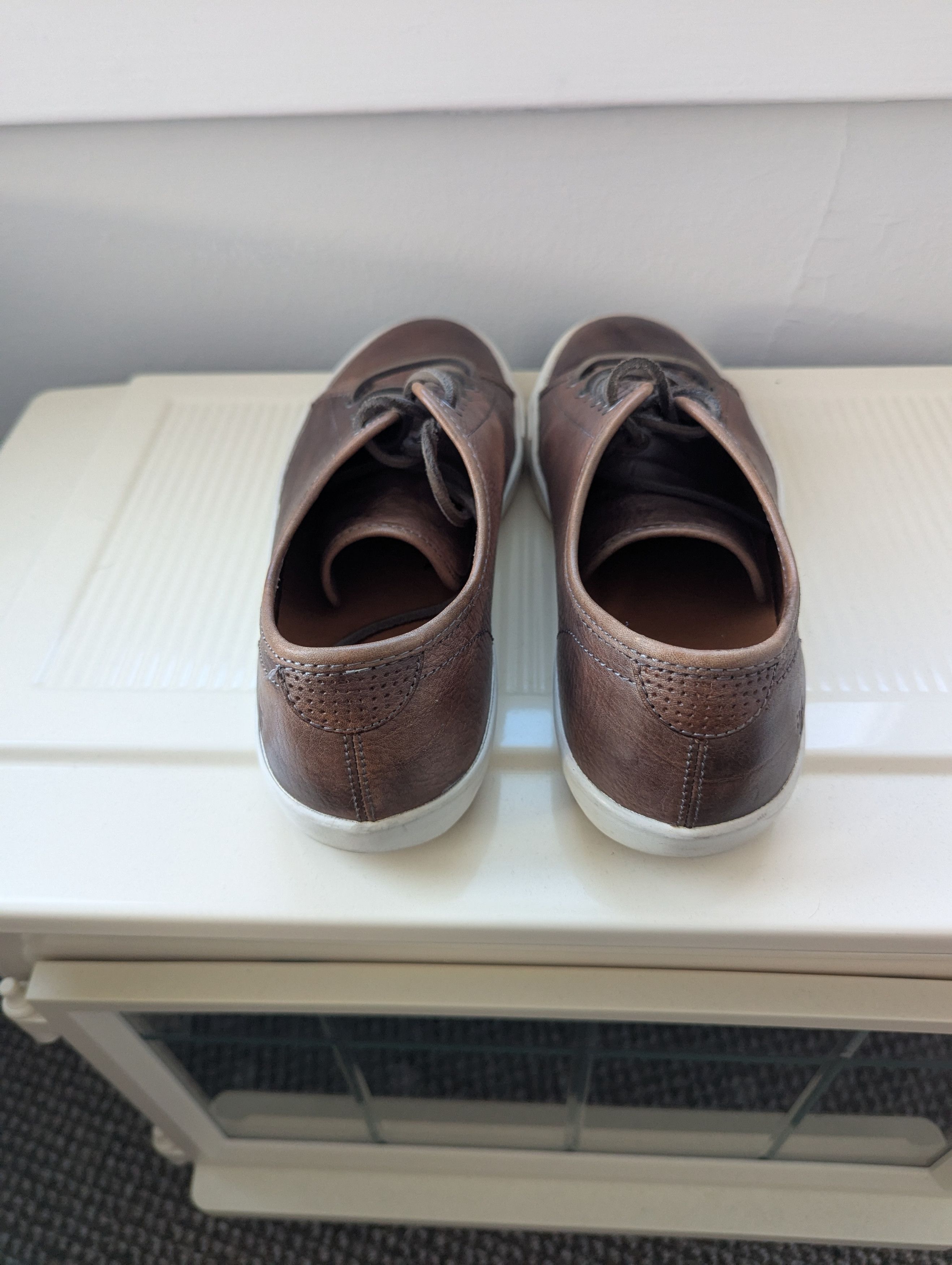 Frye Frye Brett Brown Leather Low Top Lace Up Lifestyle Sneakers Size US 9 / EU 42 - 4 Thumbnail
