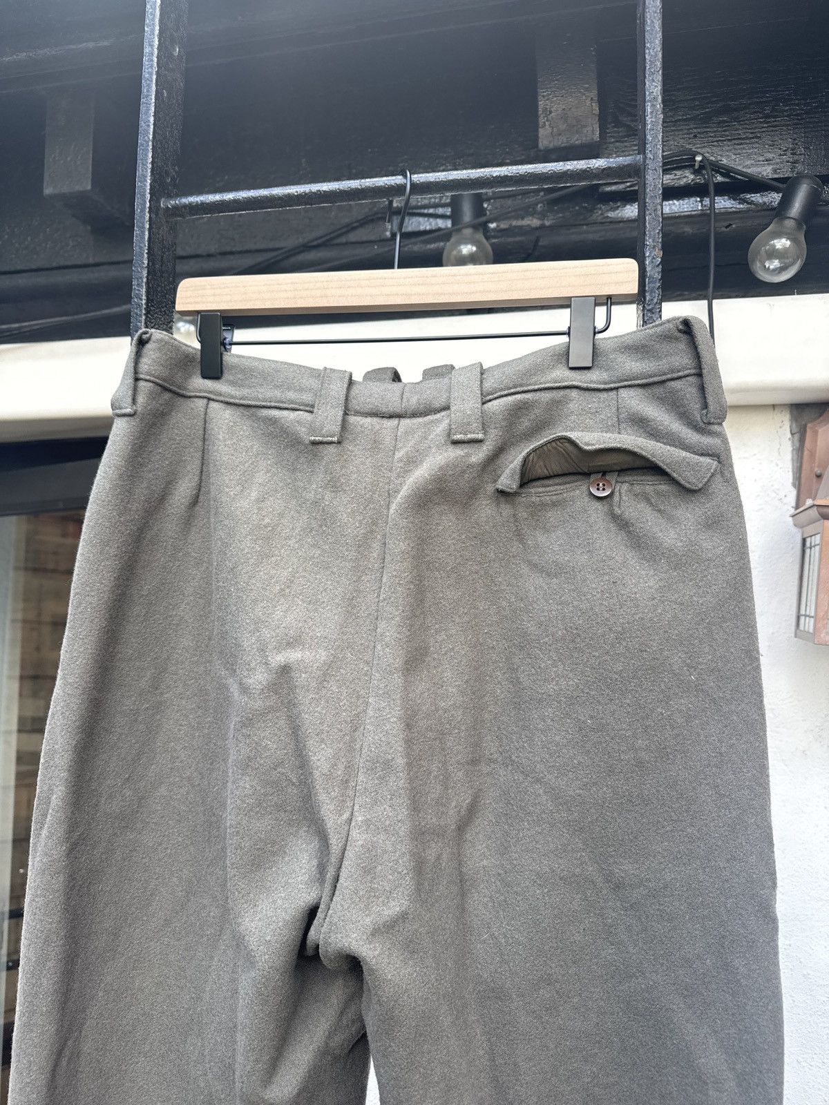 Vintage 1950s Vintage Swiss Army Wool Field Trousers[from Graceland] Size US 34 / EU 50 - 2 Thumbnail