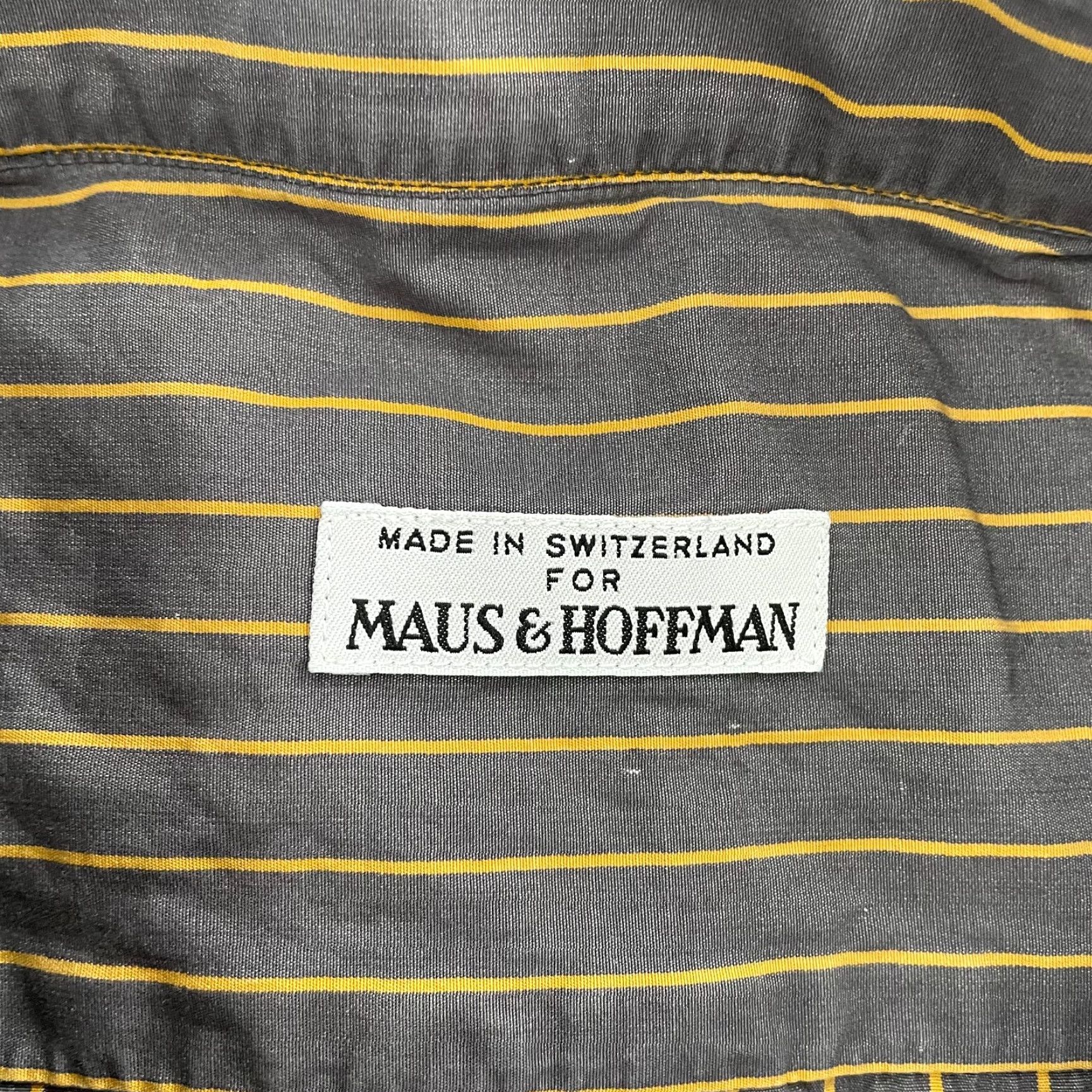 Vintage VINTAGE Maus & Hoffman Shirt Adult XL Stripe Button Up Long Sleeve Mens Gray Size US XL / EU 56 / 4 - 4 Thumbnail