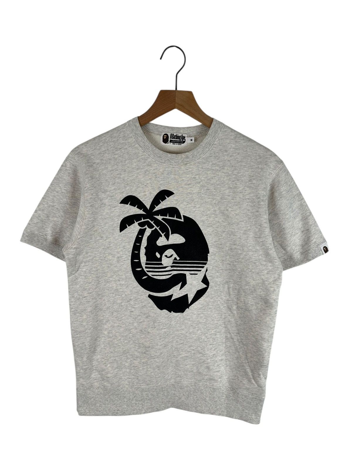 Bape Bape Head Logo S/S Sweatshirt Size US M / EU 48-50 / 2 - 1 Thumbnail