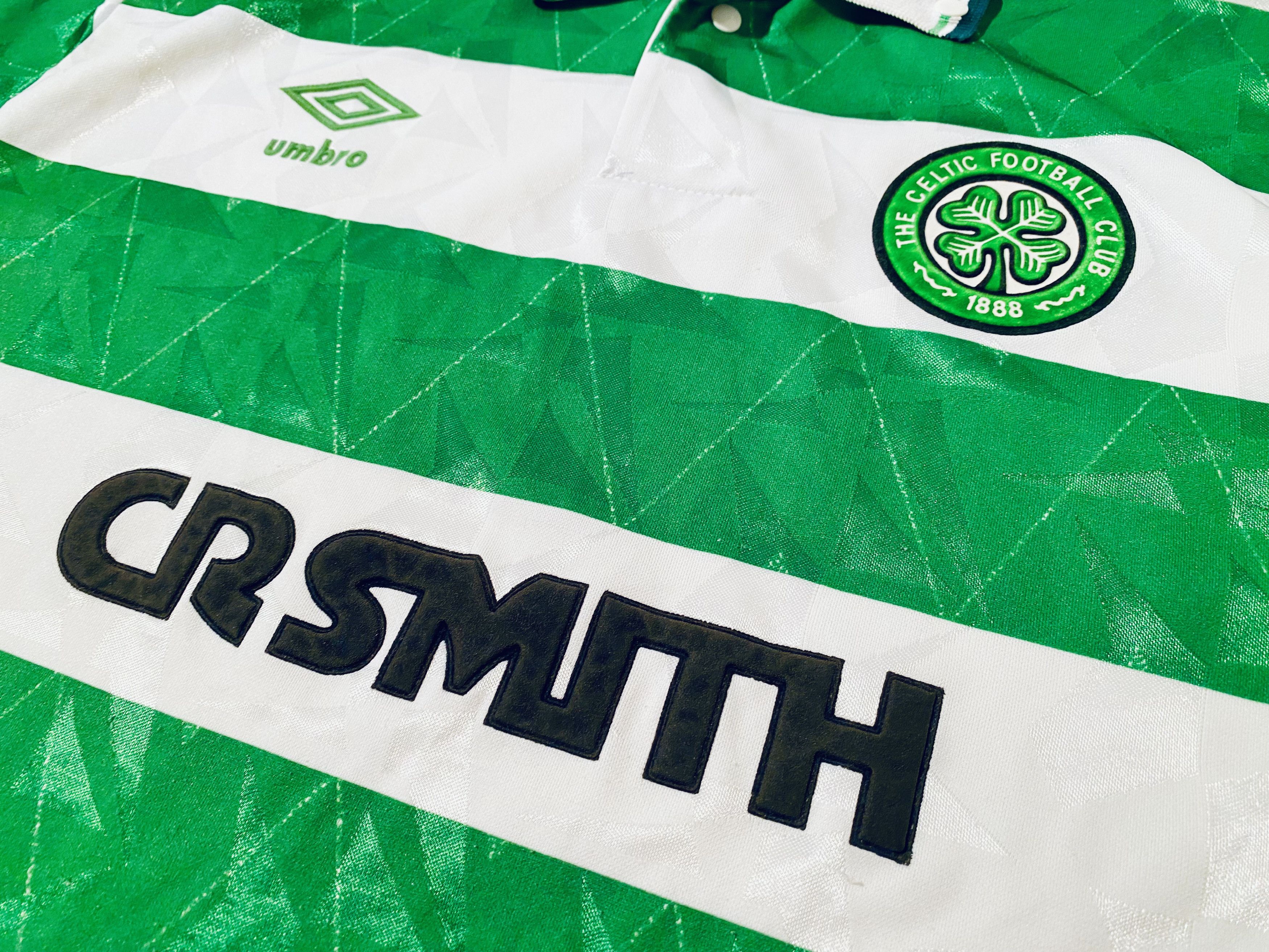 Umbro Celtic Home Jersey Shirt 1989 - 1991 Size US XL / EU 56 / 4 - 7 Thumbnail
