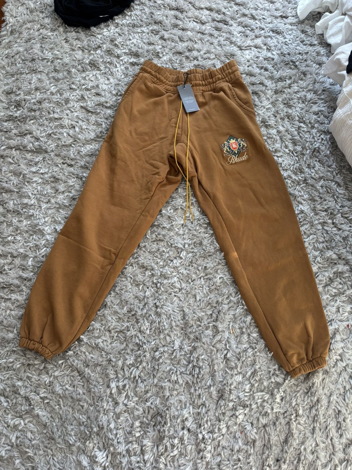 Rhude Tan Rhude Royal Sweat Pants Size Small Size US 28 / EU 44 - 1 Thumbnail