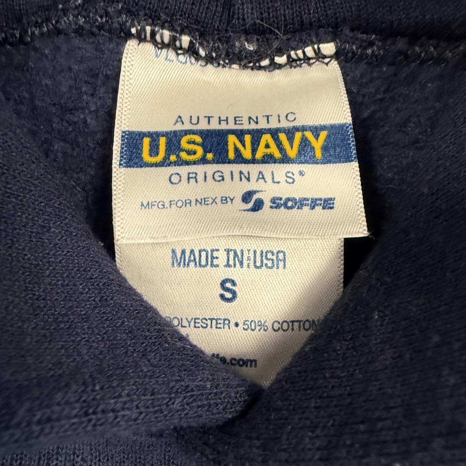 Designer Vtg 90s Authentic U.S. Navy Hoodie Made in USA - S Size US S / EU 44-46 / 1 - 4 Thumbnail