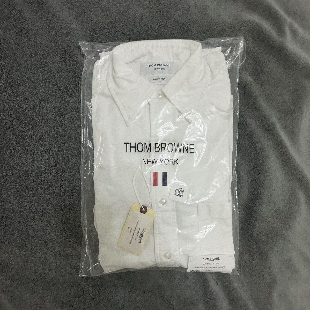Thom Browne Thom Browne White Cotton Patch Pocket Shirt Size US S / EU 44-46 / 1 - 6 Thumbnail