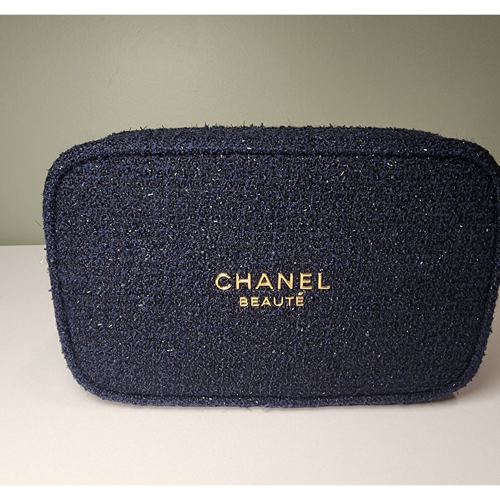 CHANEL Makeup Bag 2025 Holiday Navy Pouch Only Limited Ed