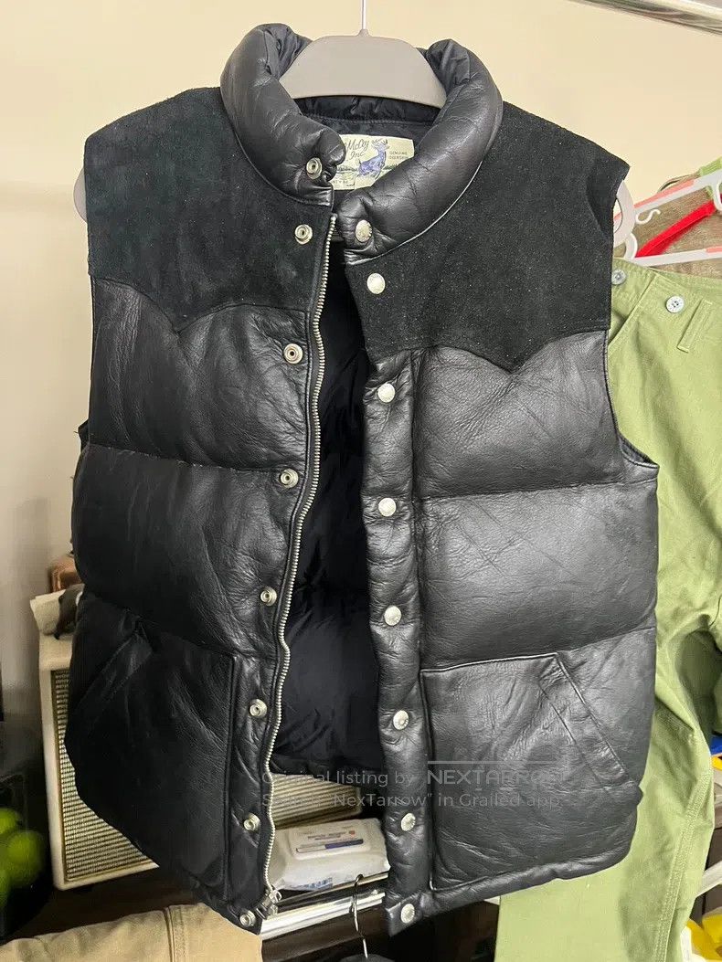 The Real McCoy's The Real McCoys Full deerskin down vest Size US XXS / EU 40 - 1 Thumbnail