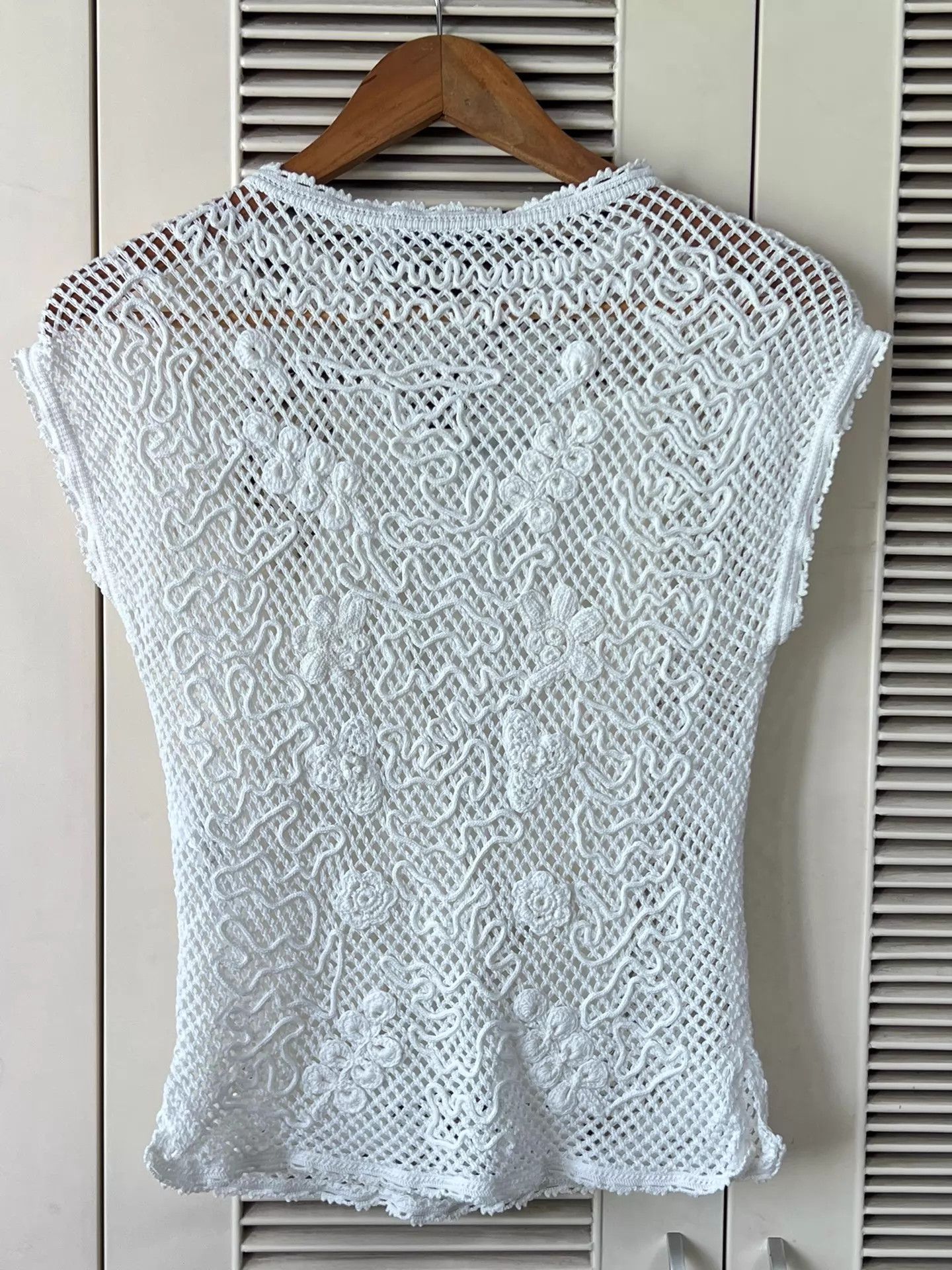 Dior Dior 24SS WS Embroidered Heart Floral Lace Top 38EU Size S / US 4 / IT 40 - 2 Thumbnail