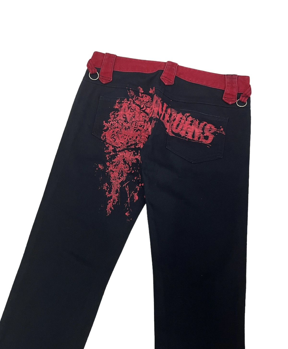 image of 14Th Addiction x Seditionaries Algonquins Japan Punk Jeans in Black, Men's (Size 31)