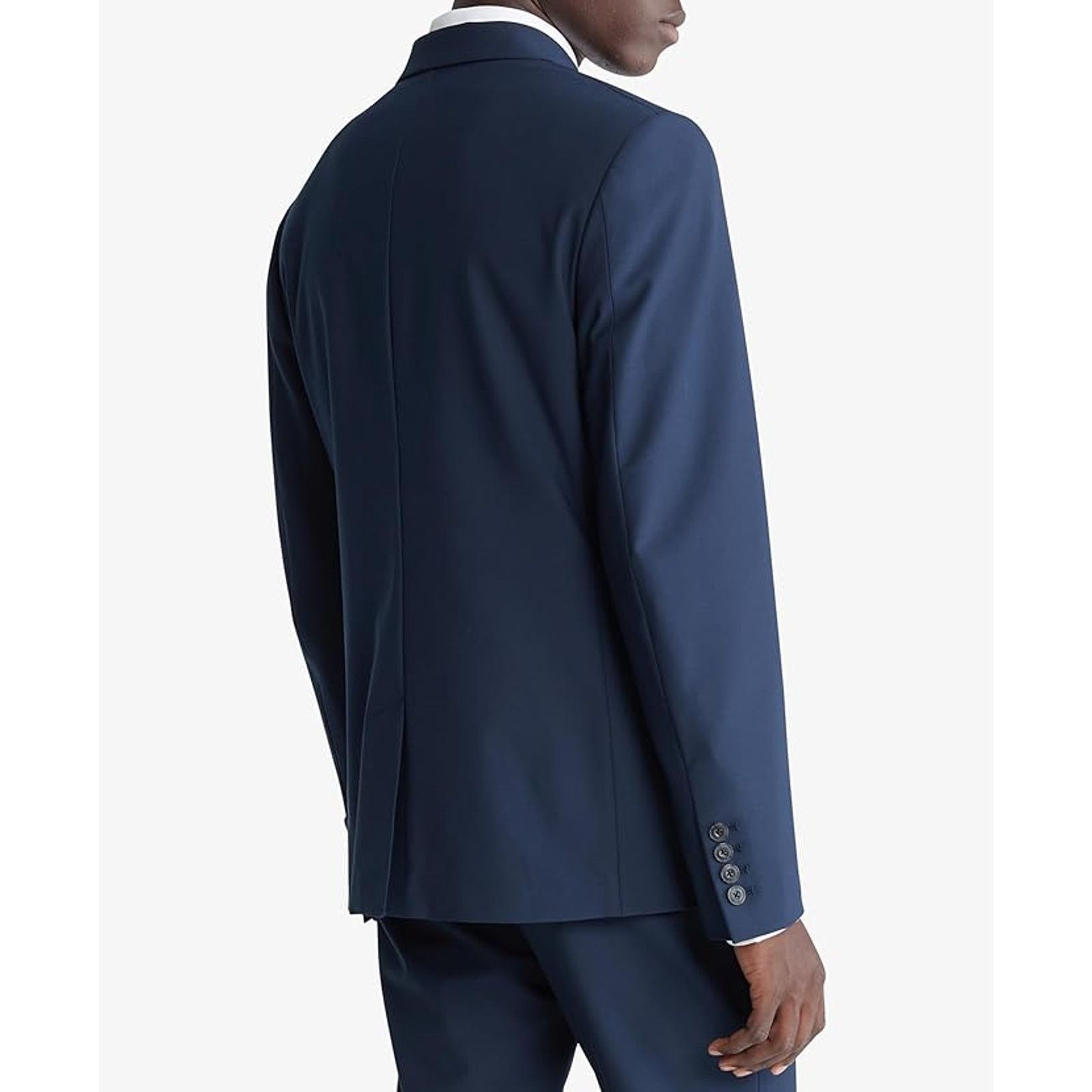 Calvin Klein Calvin Klein Men's Dark Sapphire Slim-Fit Suit Jacket Size M Size 40R - 2 Thumbnail