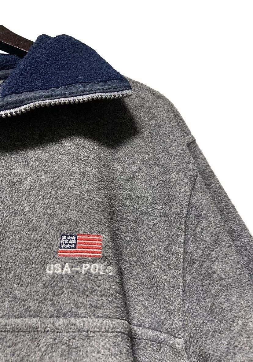 Polo Ralph Lauren × Ralph Lauren Sport × Vintage Vintage Polo Sport Quarter Zip Fleece USA Flag Size S Size US S / EU 44-46 / 1 - 2 Thumbnail