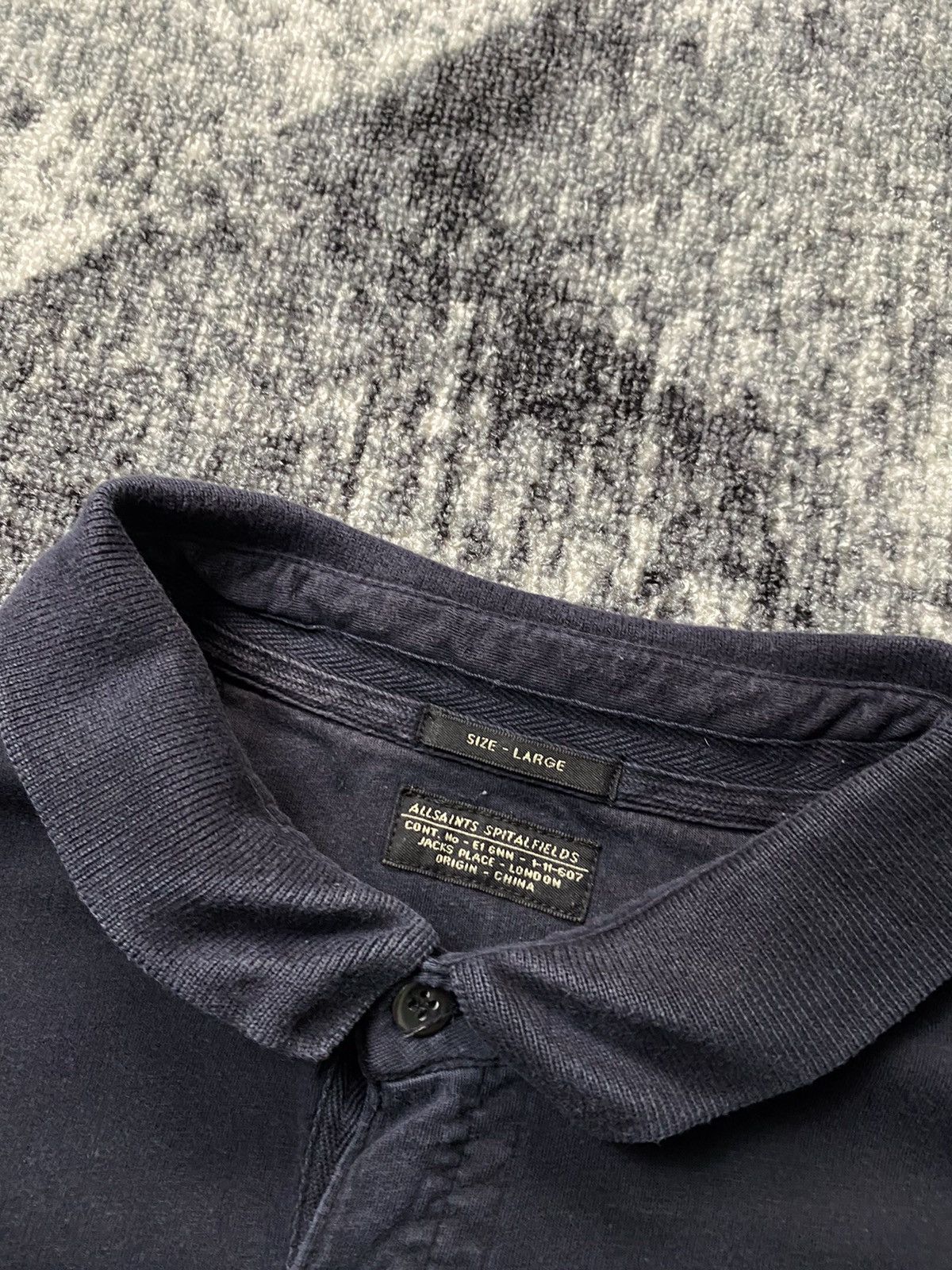 Allsaints × Vintage Vintage Allsaints Spitalfields Polo Classic Casual Style Size US L / EU 52-54 / 3 - 4 Thumbnail