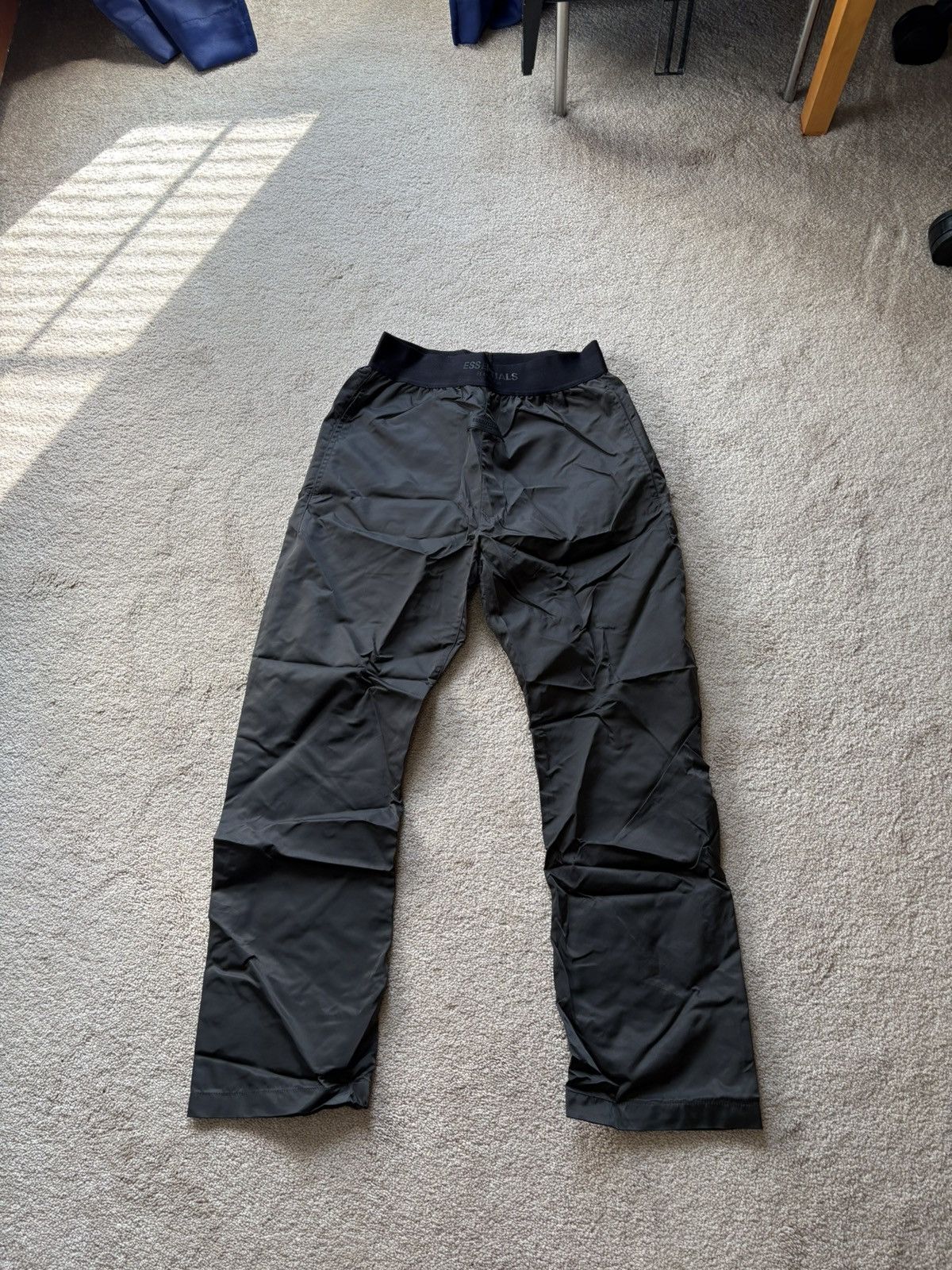 Essentials grey nylon track pants sale