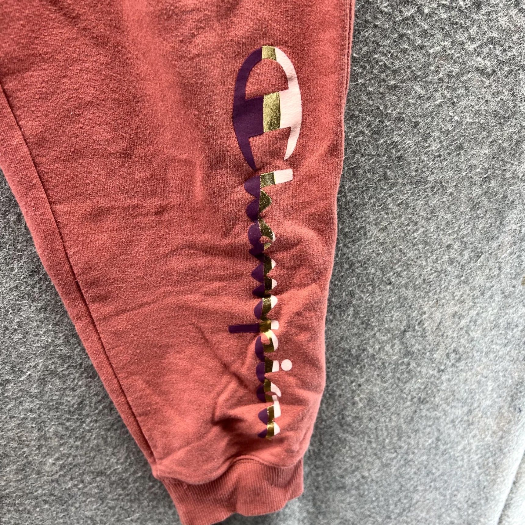 Champion Champion Sweatpants Men Medium Adult Orange Jogger Athletic Fit Training Gym Size US 31 - 6 Thumbnail