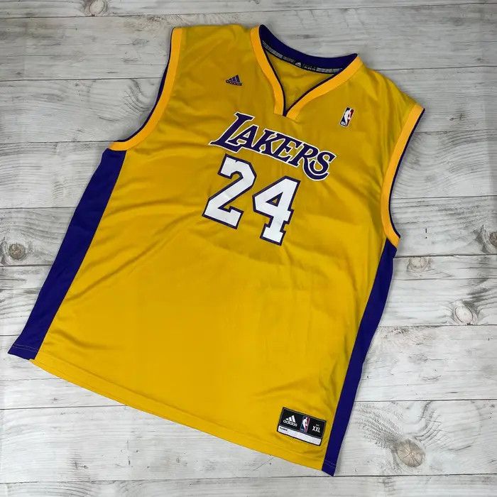 Adidas Adidas Los Angeles Lakers Kobe Bryant #24 NBA Shirt Jersey Size US XXL / EU 58 / 5 - 2 Thumbnail