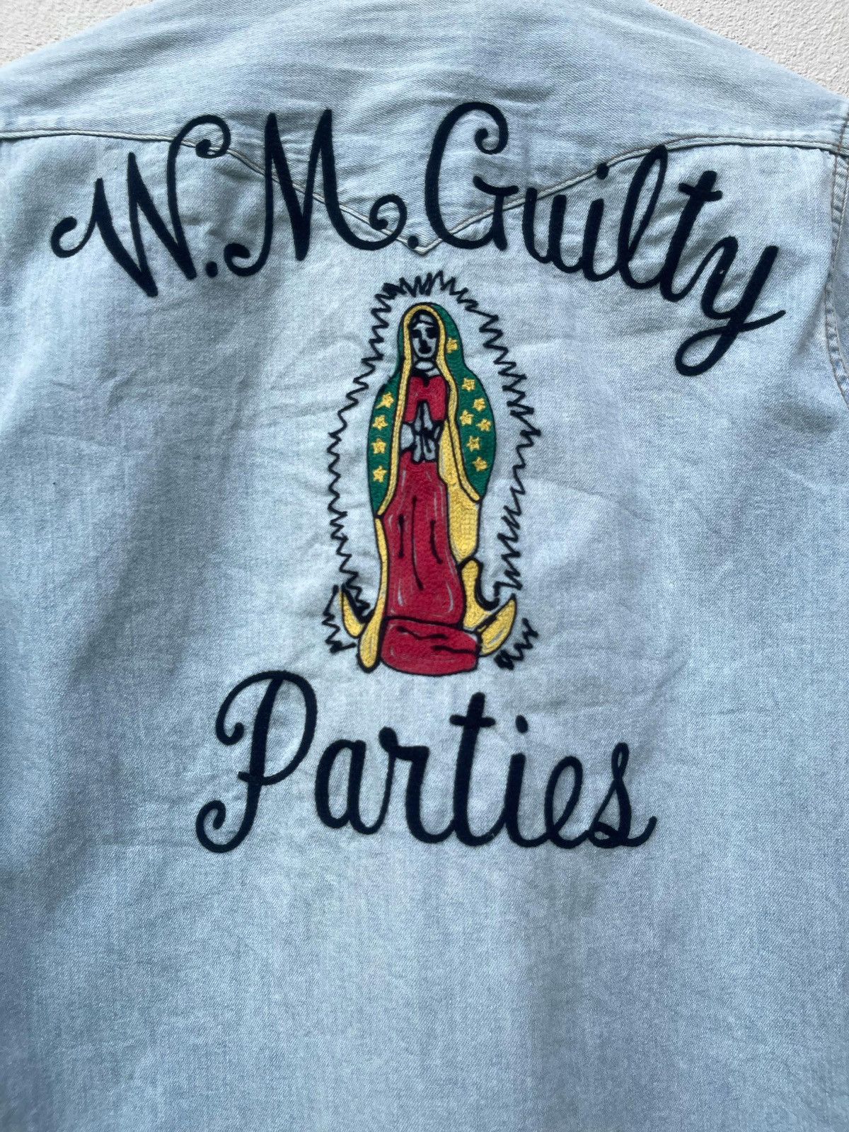 Designer × Japanese Brand × Wacko Maria Wacko Maria Guilty Parties Wash Denim Western Shirt Size US S / EU 44-46 / 1 - 10 Thumbnail