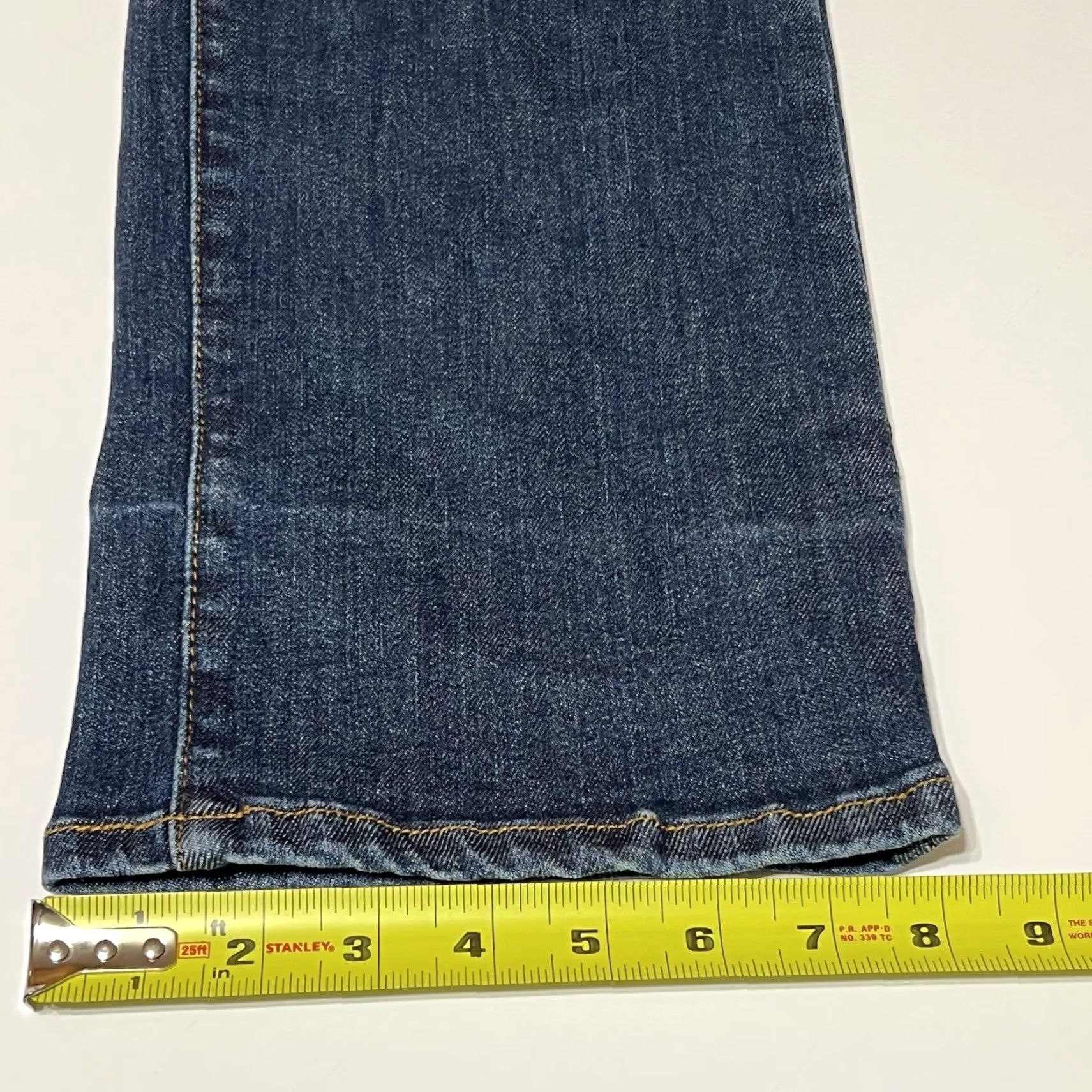 Vintage Judy Blue Jeans Women’s Slim Bootcut 9/29 (29x31) Blue Dark Stretch Fold Lines, Logo, Pockets, Mid Rise, Cotton Blend, Regular Size 29 Womens Jeans Size 30" / US 8 / IT 44 - 7 Thumbnail
