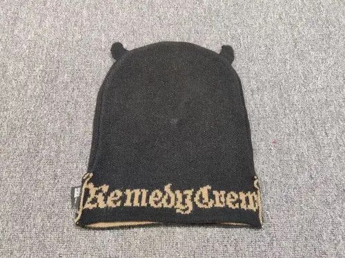 Other Custom Produced Flip Down Beanie Mask Hat Black Size ONE SIZE - 4 Thumbnail