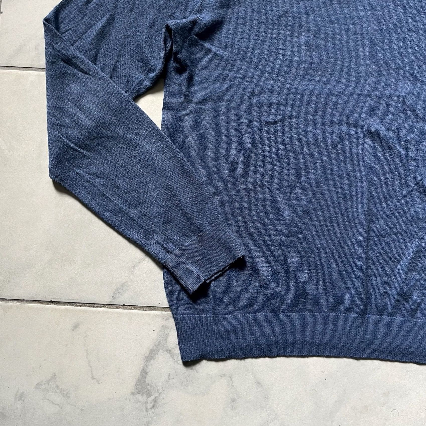Napapijri Napapijri Sweater Mens L Blue V-Neck Wool Blend Jumper Shirt Pullover Autumn Classic Sports Outdoor Size US L / EU 52-54 / 3 - 7 Thumbnail