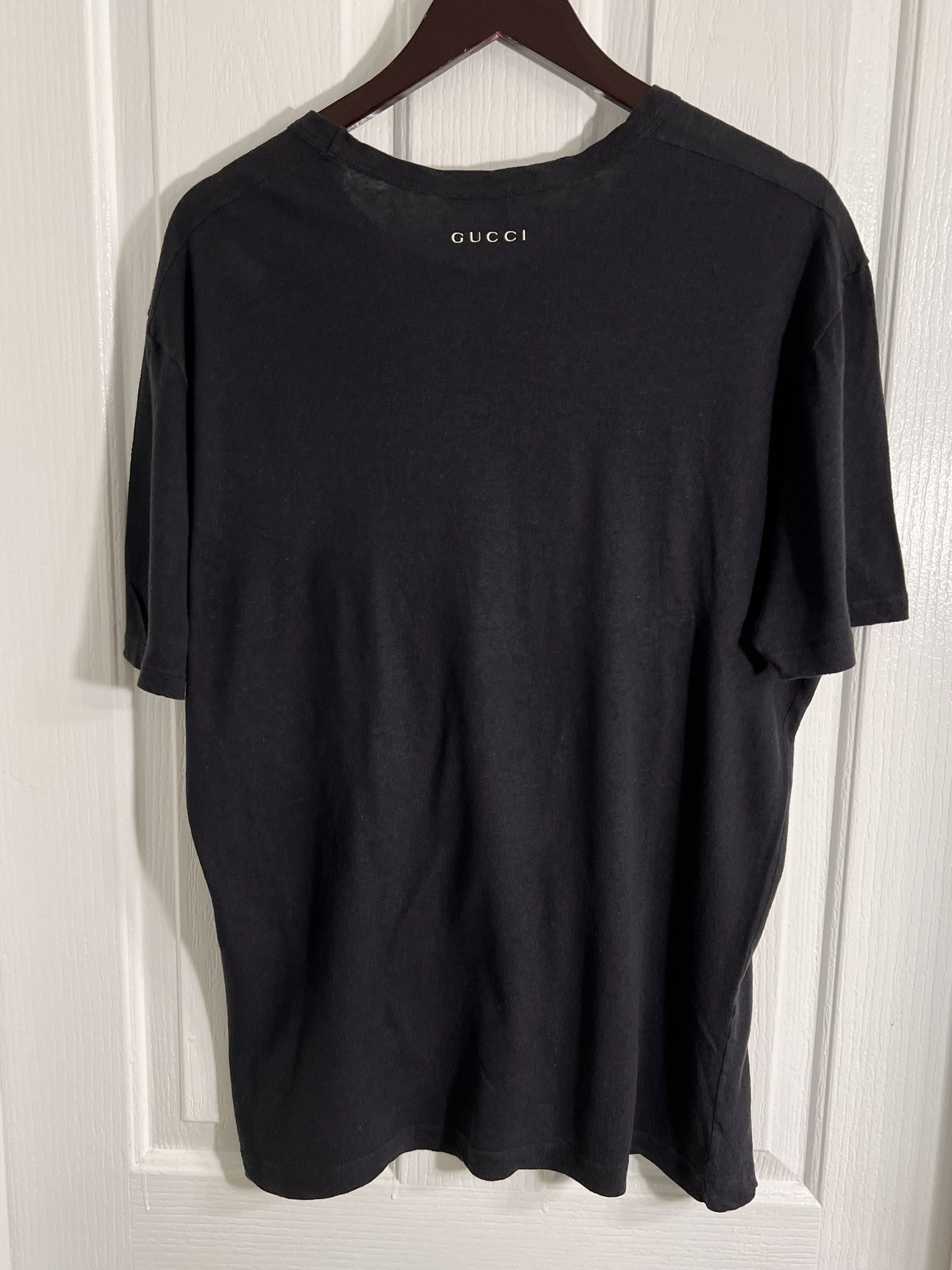 Gucci GUCCI Crown Graphic Shirt Short Sleeve Cotton Black Large Size US M / EU 48-50 / 2 - 6 Thumbnail