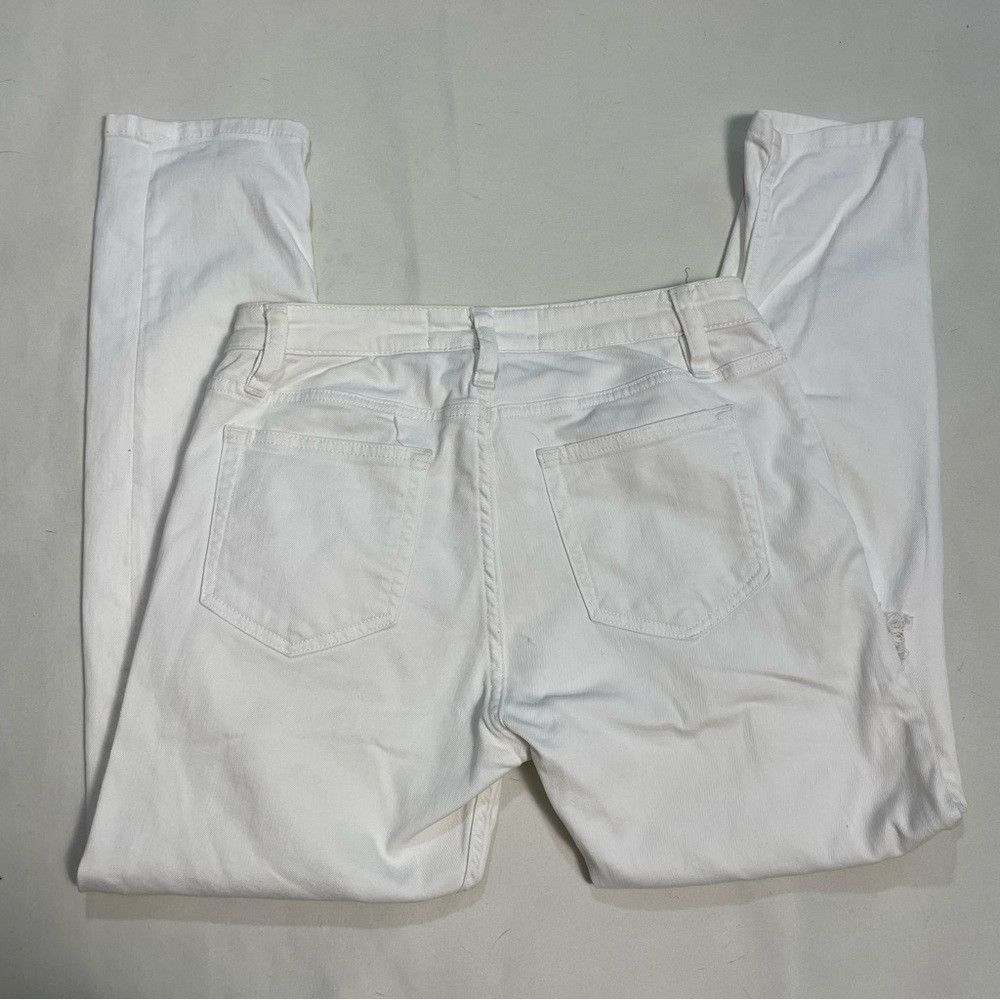 Iro IRO White Cropped Distressed Jeans Size 24 Size 24" / US 00 / IT 34 - 3 Thumbnail