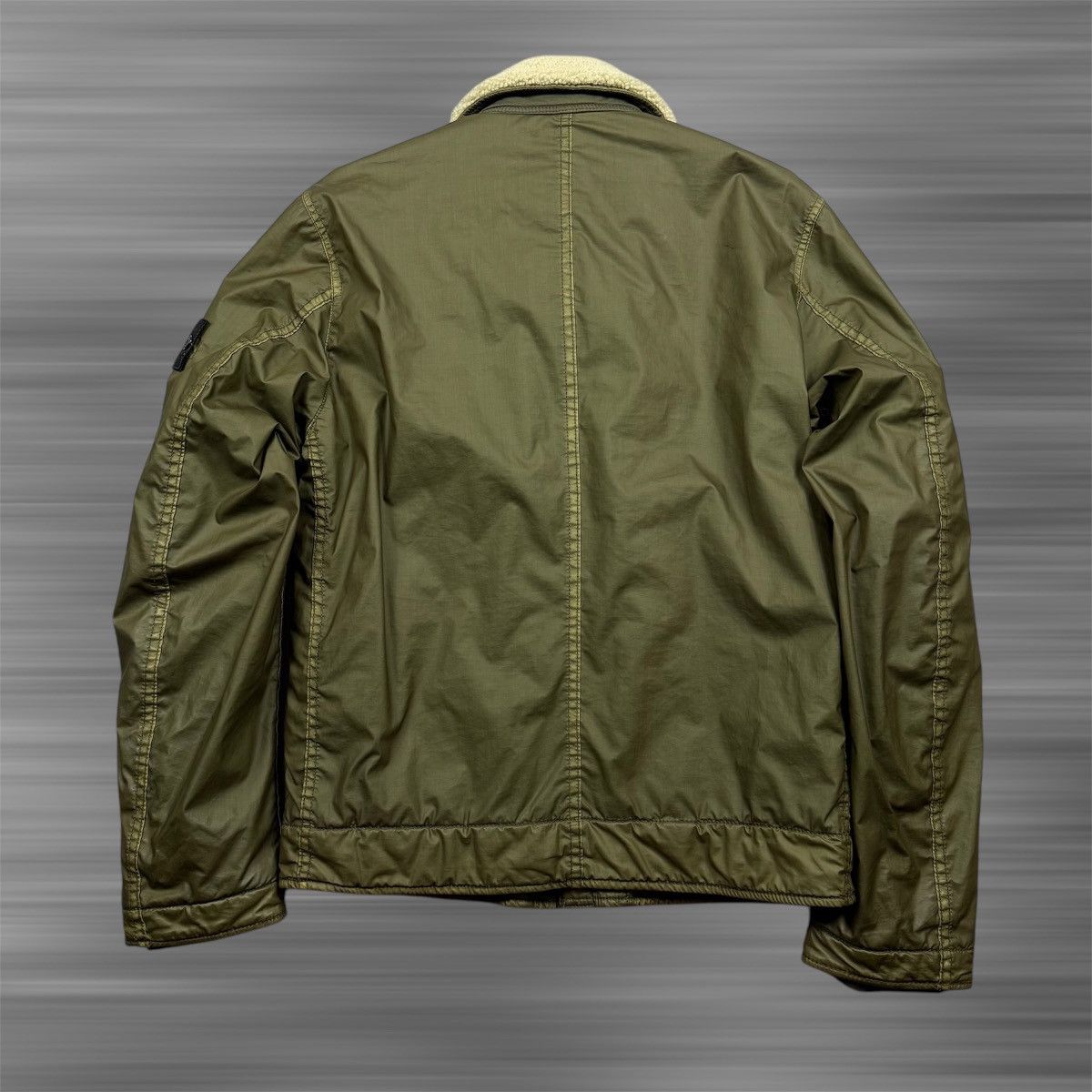 Stone Island Stone Island Khaki Mussola Gommata Flight Jacket Size US S / EU 44-46 / 1 - 7 Thumbnail