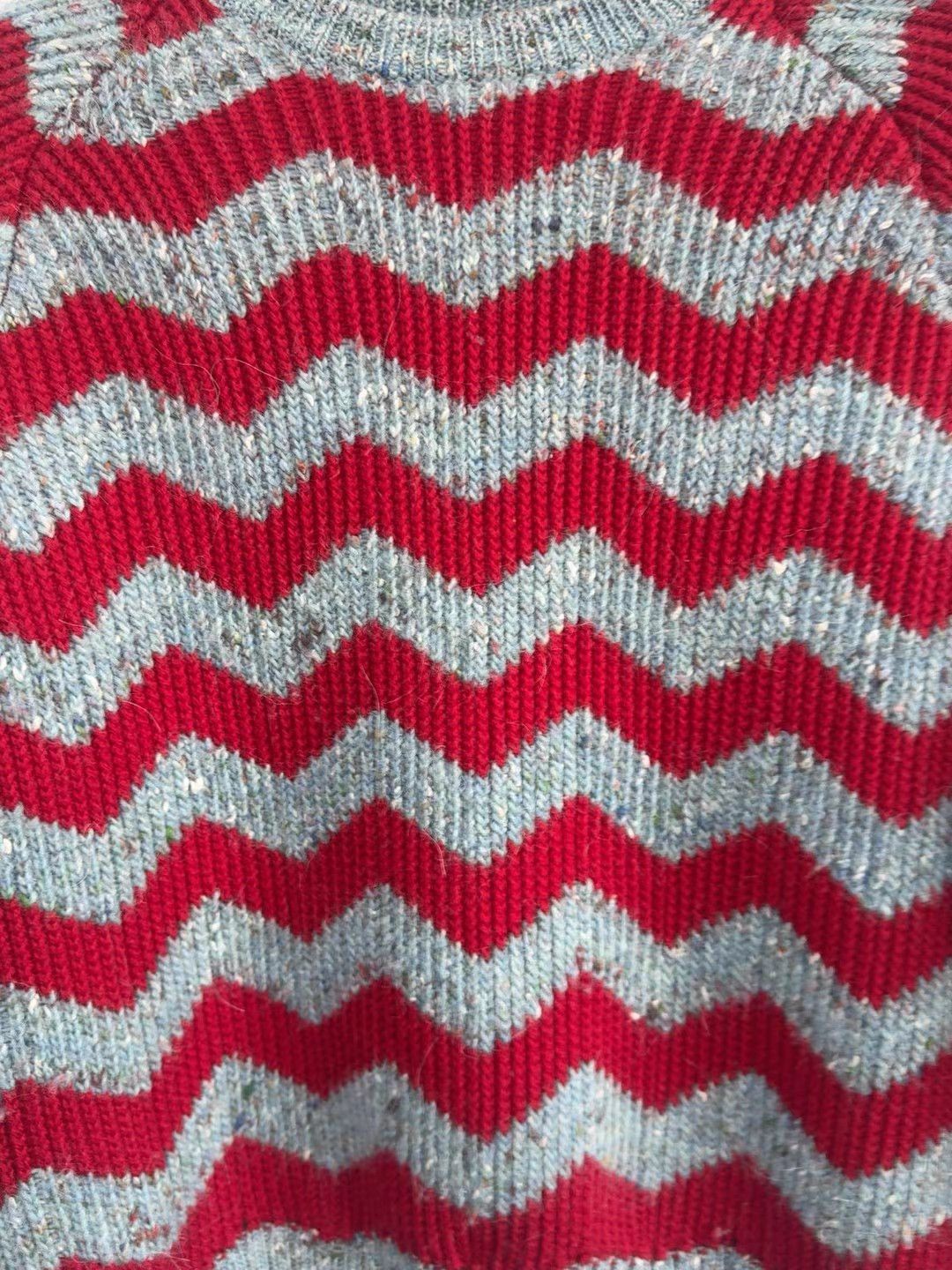 Miu Miu MIUMIU Wave Pattern Long Sleeve Sweater K13 Size XS / US 0-2 / IT 36-38 - 4 Thumbnail