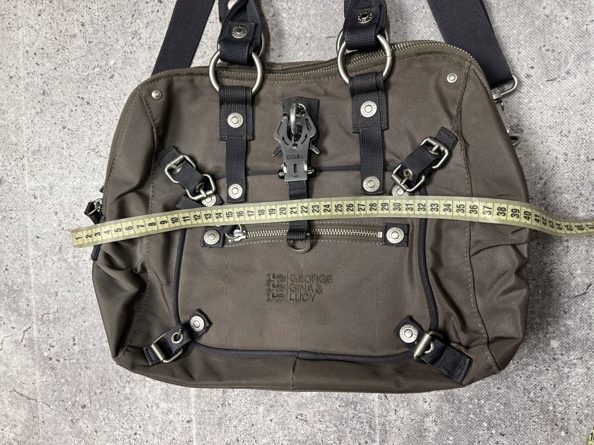 Genuine Leather Japanese GGL bag vintage Avantgarde streetwear style Size ONE SIZE - 14 Thumbnail