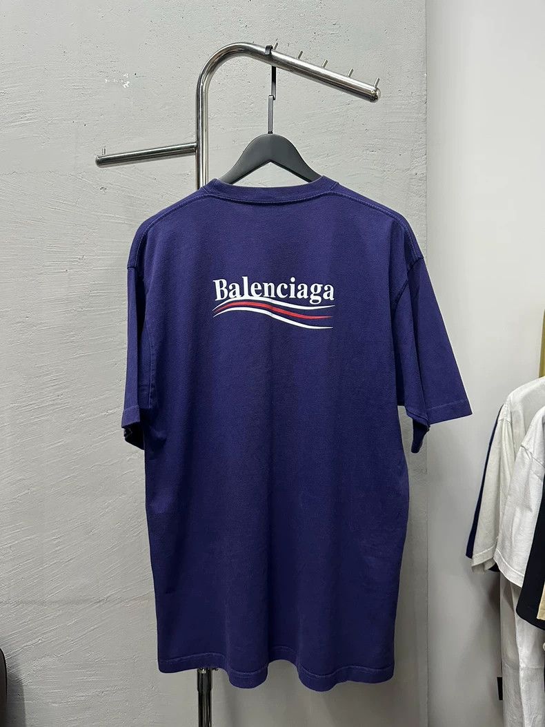 Balenciaga Balenciaga Blue cola short sleeves Size US S / EU 44-46 / 1 - 5 Thumbnail