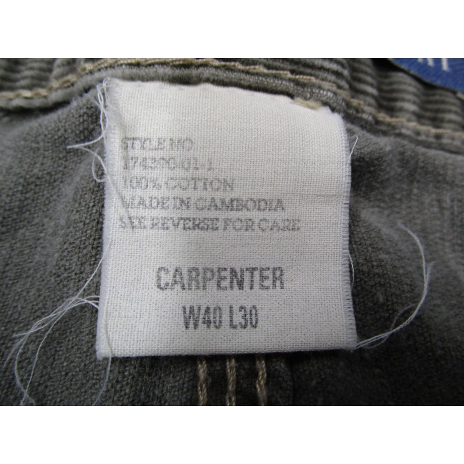 Gap VINTAGE Gap Carpenter Pants Mens 40x28 Olive Green Corduroy Hammer Loop Workwear 90s Mens Pants Size US 40 / EU 56 - 4 Thumbnail