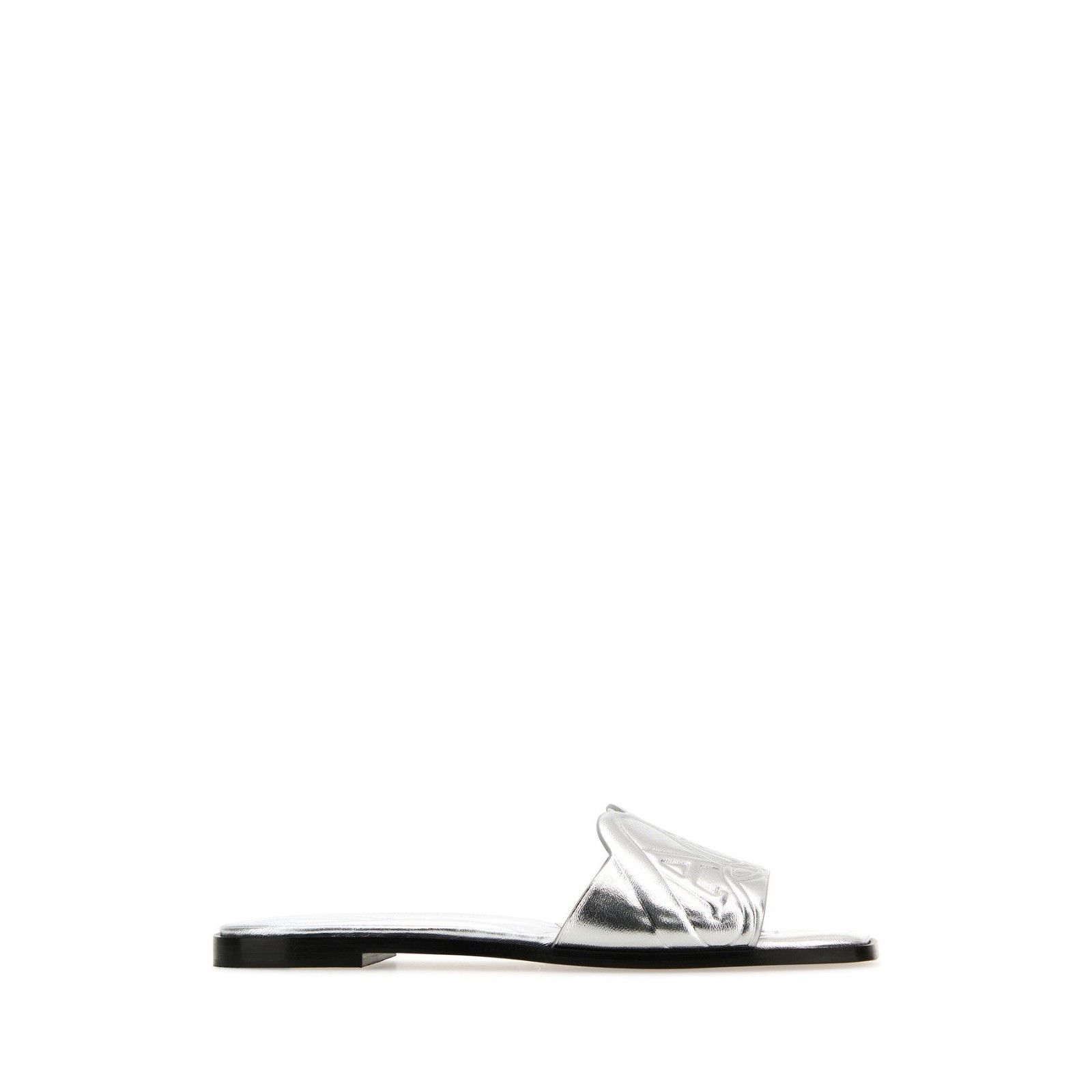Alexander McQueen ALEXANDER MCQUEEN Silver Leather Slippers New & Authentic (W Size US 6 / IT 36 - 5 Thumbnail