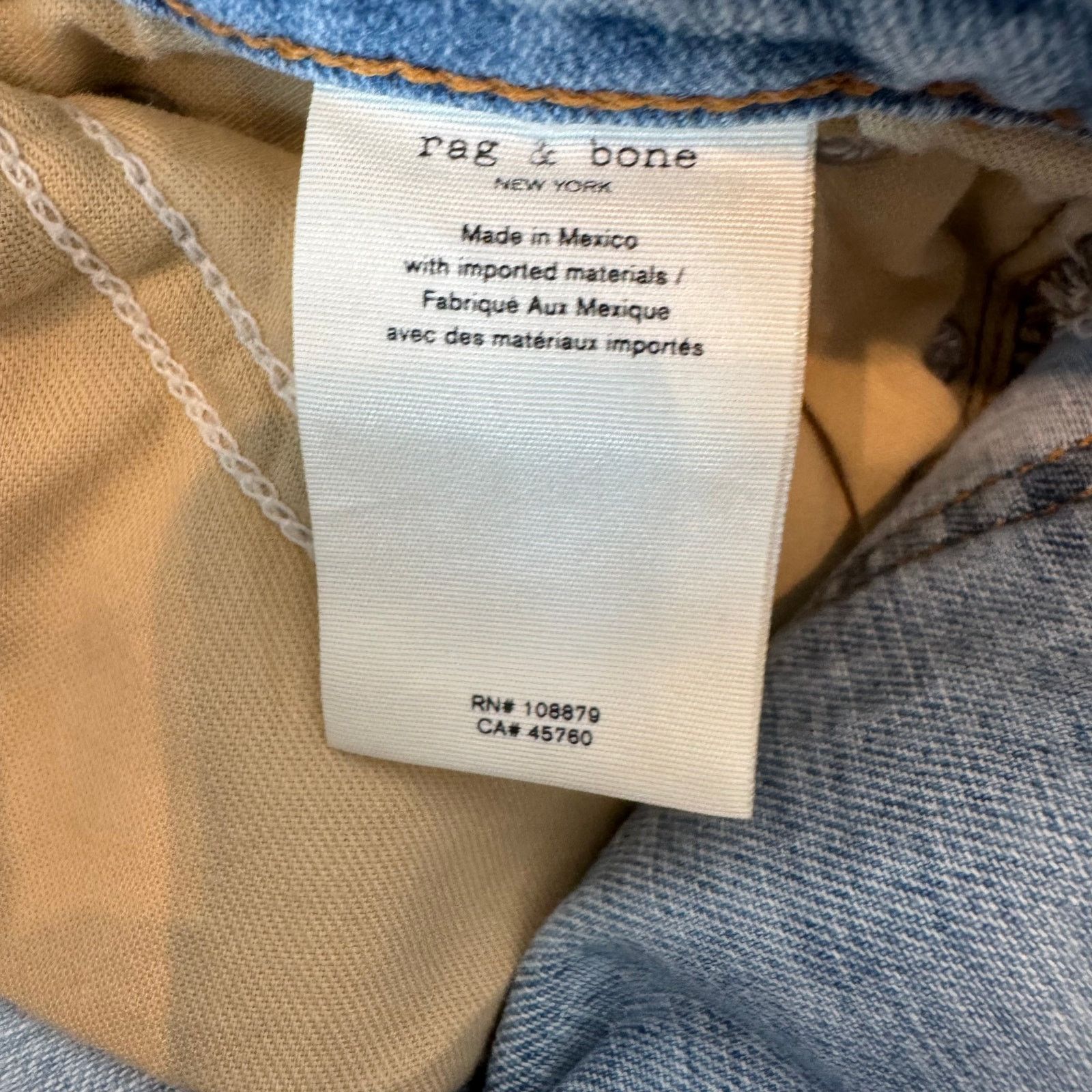 Rag & Bone Rag & Bone Nina Ripped High Waist Ankle Cigarette Jeans Jade Size 27" / US 4 / IT 40 - 7 Thumbnail