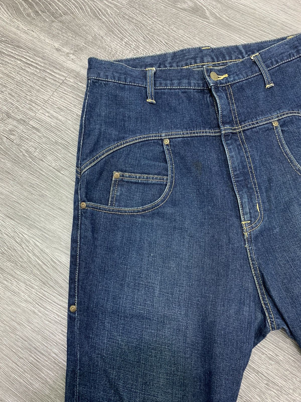 Issey Miyake Rare Japanese Brand Mercibeaucoup X Lee Denim Pants 2000s Size US 32 / EU 48 - 7 Thumbnail