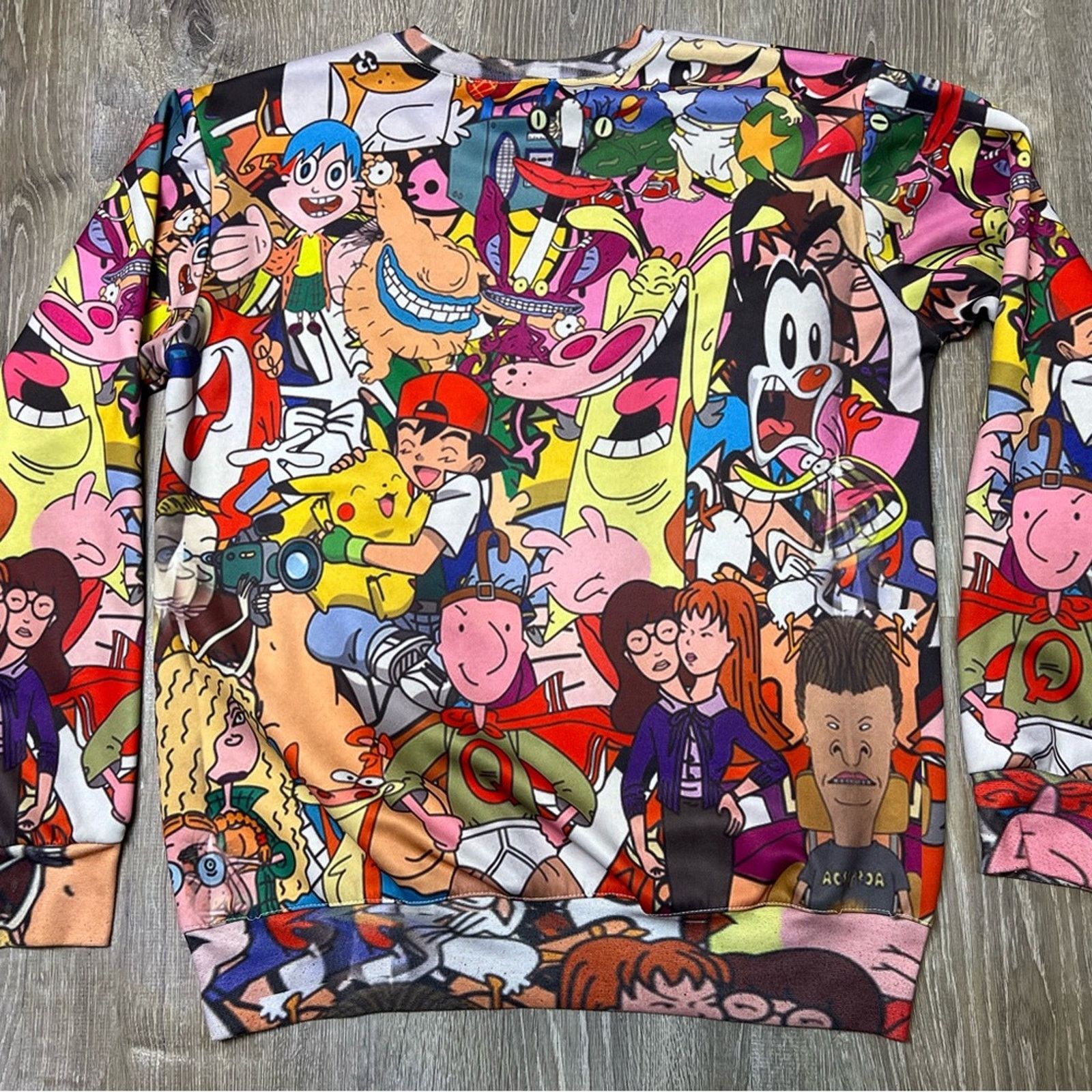 Nickelodeon RARE 90's Cartoon Characters Crewneck Sweater Kids XL Size US XL / EU 56 / 4 - 12 Thumbnail