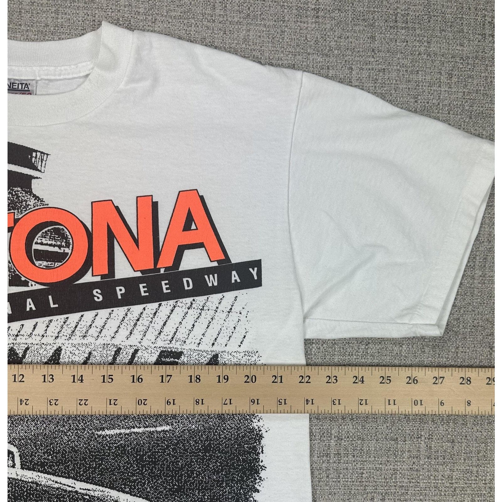 Other Daytona International Speedway Shirt XL Neon Oneita USA 80s Size US XL / EU 56 / 4 - 2 Thumbnail