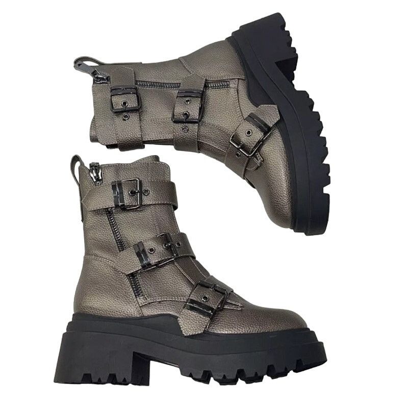 Guess GUESS Womens NEW Combat Valicia Faux Leather Boots Size 7.5 Size US 7.5 / IT 37.5 - 9 Thumbnail