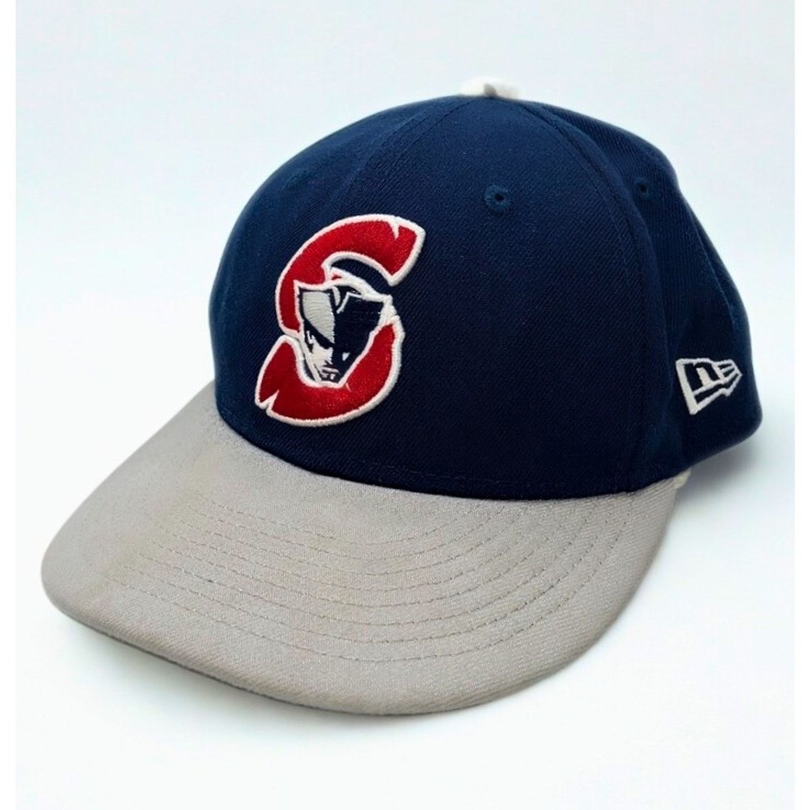 New Era Somerset Patriots New Era 59FIFTY Hat 7 1/4 Navy MiLB EUC Size ONE SIZE - 4 Thumbnail