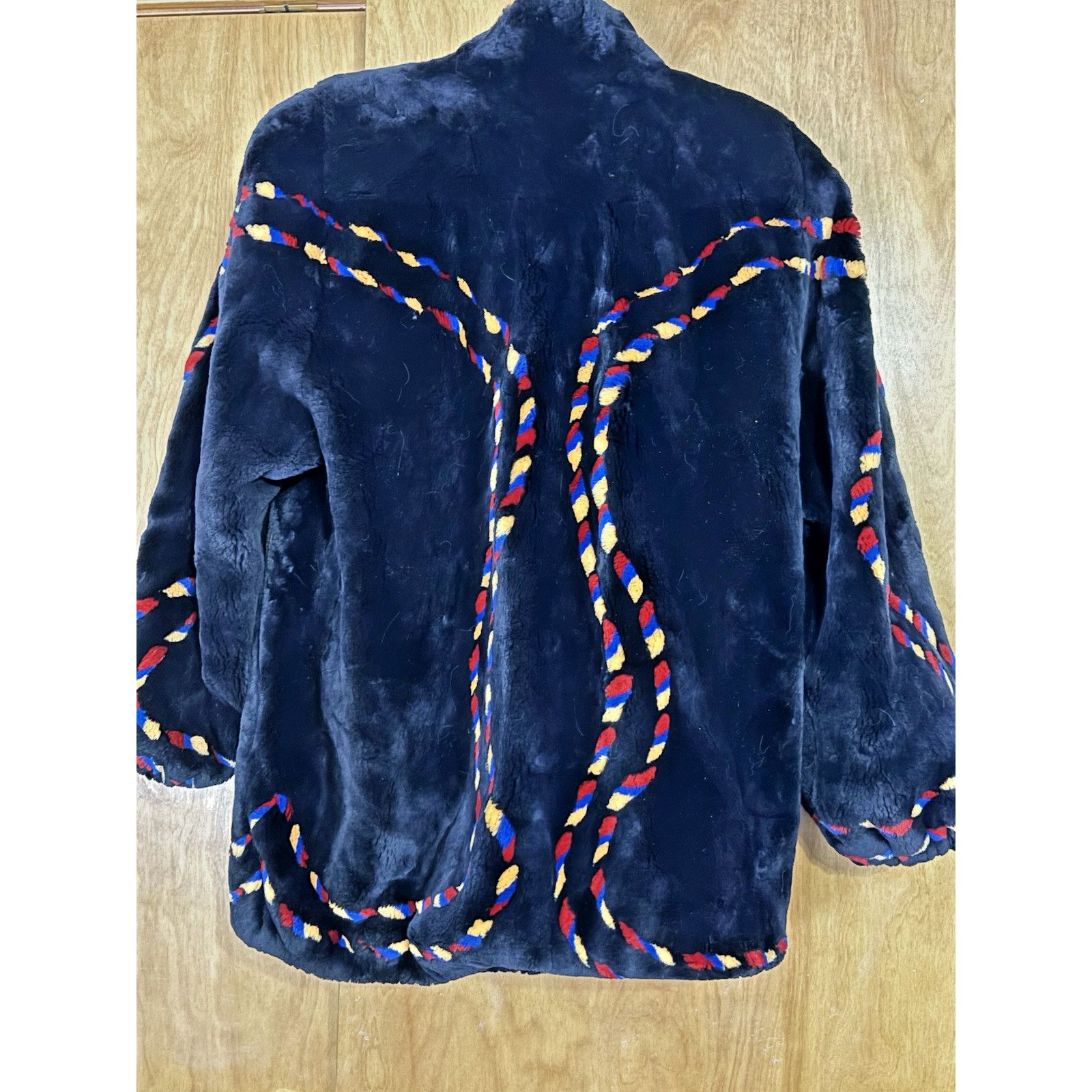 & Other Stories Black Vintage Wolfie Coat Black With Stitching. Size XL / US 12-14 / IT 48-50 - 2 Thumbnail