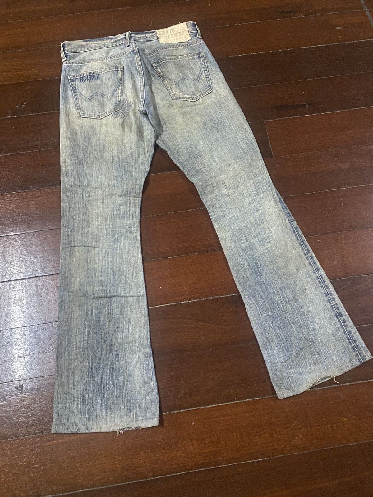 Edwin EDWIN EXCLUSIVE VINTAGE XV JEANS bootcut wide leg rework Size US 33 - 12 Thumbnail
