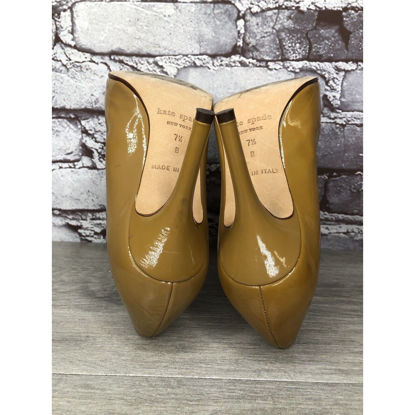 Kate Spade Kate Spade Camel Patent Leather Pump Dress High Heels Women’ Size US 7.5 / IT 37.5 - 21 Thumbnail