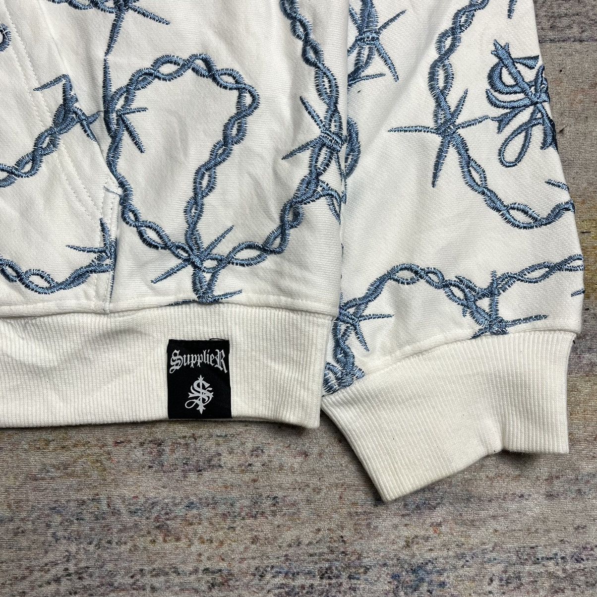 Hysteric Glamour Japanese brand Supplier embroidery barbed wire zip hoodie Size US XXL / EU 58 / 5 - 6 Thumbnail